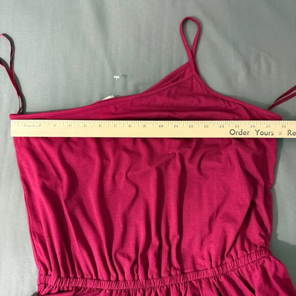 Ann Taylor Dress Women's Large Tall One-Shoulder Midi Elastic Waist Asymmetrical - Picture 8 of 11